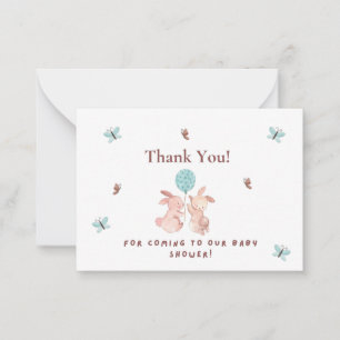 Thank You For Coming to Our Baby Shower Card