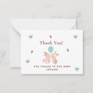 Thank You For Coming to Our Baby Shower Card