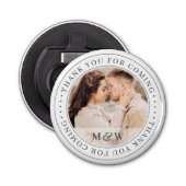 Thank You For Coming Wedding Classic Custom Photo Bottle Opener (Front)