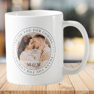 Thank You For Coming Wedding Classic Custom Photo Coffee Mug