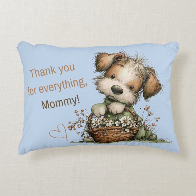 Thank you for everything, Mum! Decorative Cushion (Front)