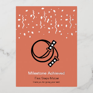 Thank You For Giving Your Best Foil Postcard