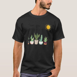 Thank You For Helping Me Grow Cute Plant Garden T-Shirt