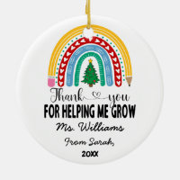 Thank You for Helping Me Grow Teacher Appreciation