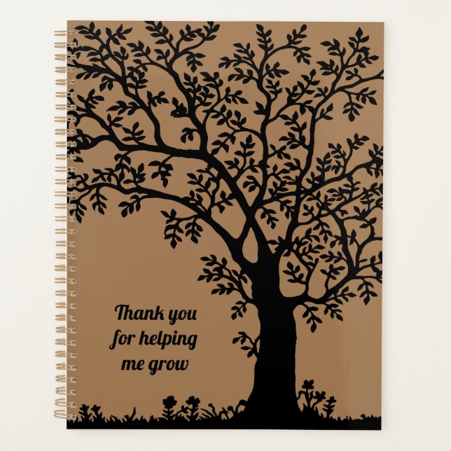 Thank You For Helping Me Grow Teacher Appreciation Planner (Front)