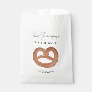 Thank You For Helping Tie The Knot Pretzel Wedding Favour Bag