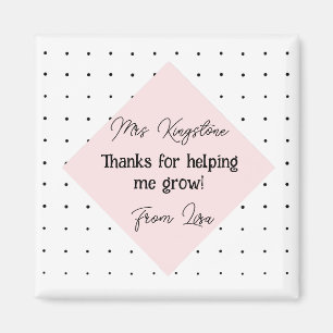 Thank you for helping us grow modern style magnet