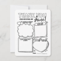 Thank You for Helping Us Shine Card Teachers Scout