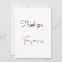 Thank you for joining us wedding sign