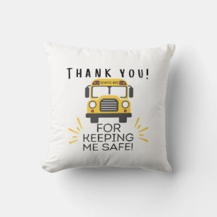 Thank you for keeping me safe school bus driver cushion