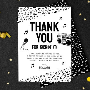 Thank You For Kicking It With Me 90s Hip Hop Card