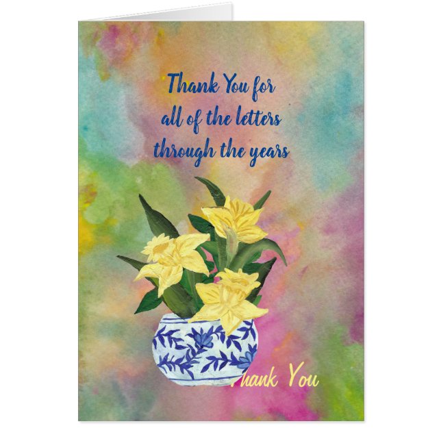 Thank You for letters Daffodil (Front)