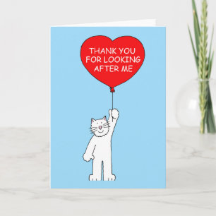 Thank You for Looking After the Cat Card