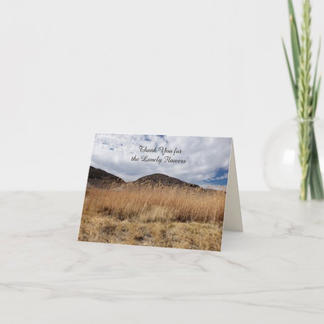 Thank You for Lovely Flowers, Gentle Breeze Note (Front)