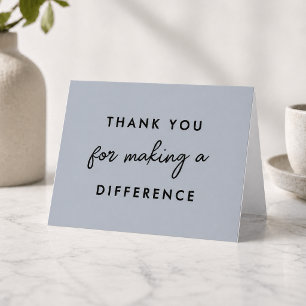 Thank you for Making a Difference Card