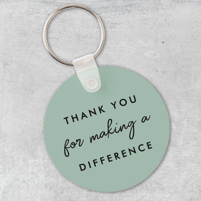 Thank you for Making a Difference  Key Ring (Creator Uploaded)