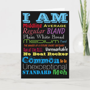 Thank you for making me feel important card