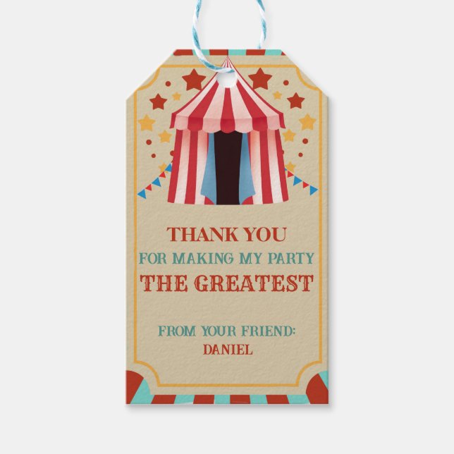 Thank You For Making My Birthday the Greatest Gift Tags (Front)