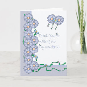 Thank you for making my wedding day special card