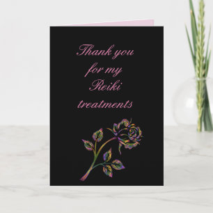 Thank you for my Reiki treatment Card