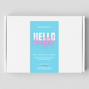 Thank You For Order Blue Pink   Hello beautiful 