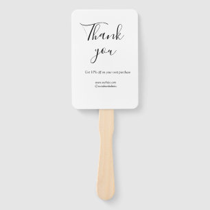 Thank you for order discount code website social b hand fan