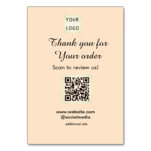 Thank you for order scan Review us business logo