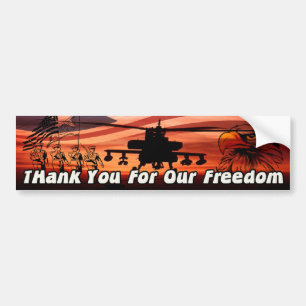 Thank You For Our Freedom! Bumper Sticker