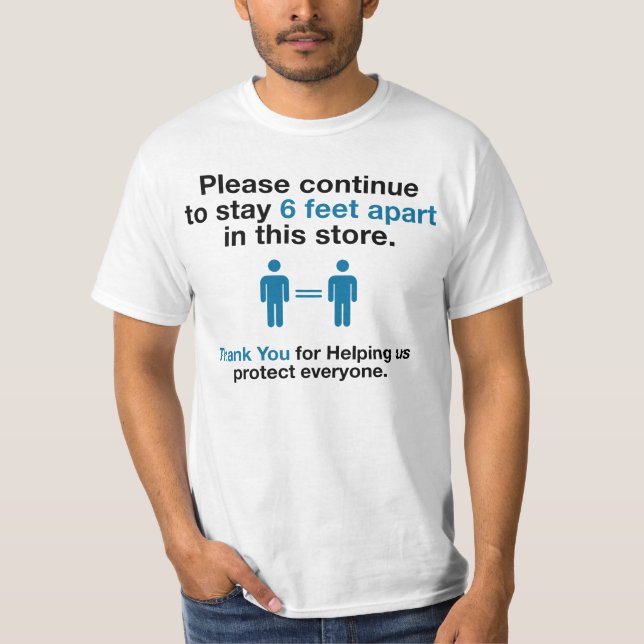 Thank You For Practicing Social Distancing T-Shirt (Front)