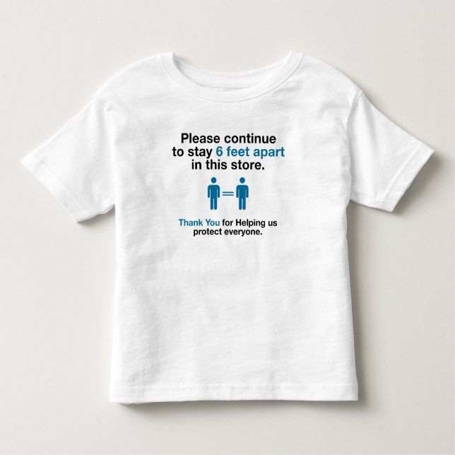 Thank You For Practicing Social Distancing Toddler T-Shirt (Front)
