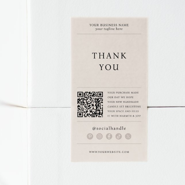 Thank You For Purchase Modern Beige Shipping (Creator Uploaded)