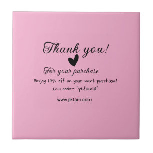 Thank you for purchase pink family business detail ceramic tile