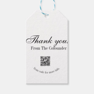 Thank you for purchase pink family business detail gift tags