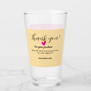 Thank you for purchase pink family business detail glass