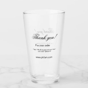 Thank you for purchase pink family business detail glass