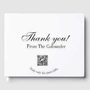 Thank you for purchase pink family business detail guest book