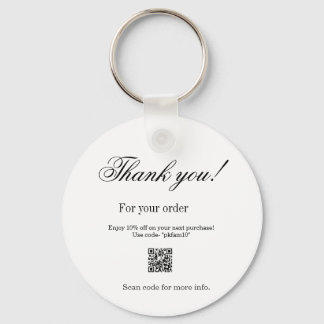 Thank you for purchase pink family business detail key ring