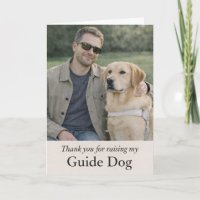 Thank You for Raising My Guide Dog Yellow Labrador