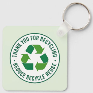 Thank you for Recycling Key Ring