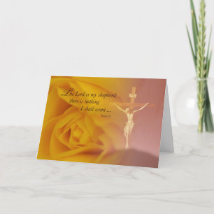 Thank You for Remembrance, Christian, Cross, Rose