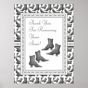 Thank You for Removing Your Shoes Sign