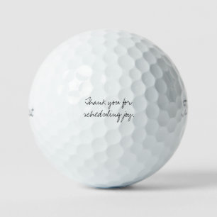 'Thank You For Scheduling Joy' Balance Wellness  Golf Balls