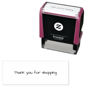 Thank You for Shopping Gold Self-inking Stamp