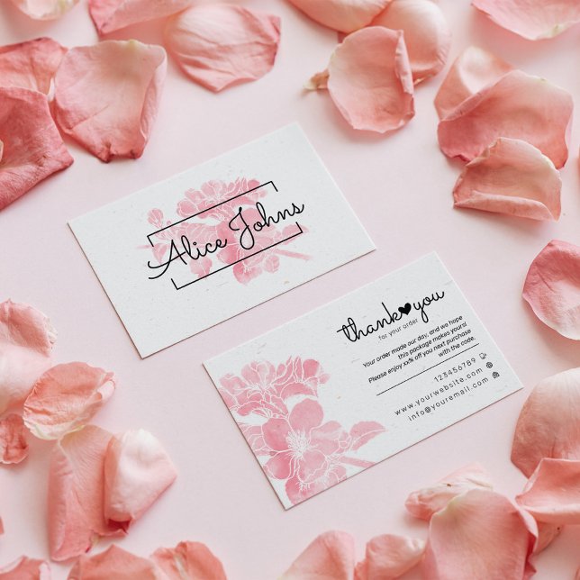 Thank You For Shopping Small Branding Business Card (Creator Uploaded)