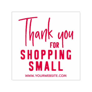 Thank You For Shopping Small Business Self-inking Stamp