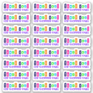 Thank You For Shopping Small Vinyl Sticker