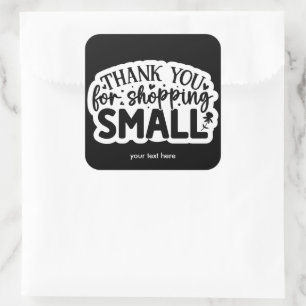 Thank you for shopping sticker