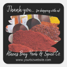 Thank you for Shopping with us Business Label