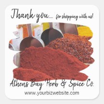 Thank you for Shopping with us Business Label