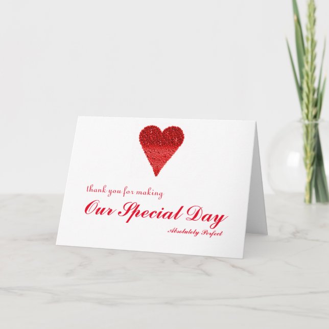 Thank you for special day with Bubbles Heart (Front)